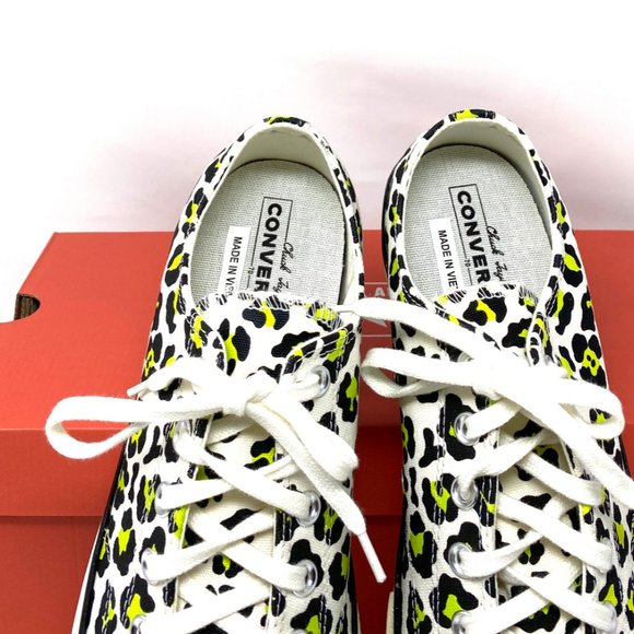 💖MEGA SALE💖Converse CHUCK 70 OX EGRET Black Leopard Print Low Men's 164410C - Picture 4 of 11